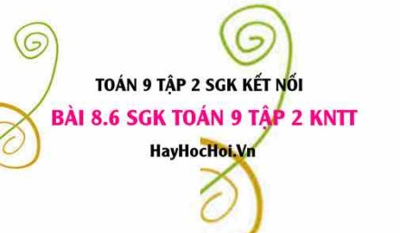 Bài 8.6 SGK Toán 9 tập 2 Kết nối tri thức